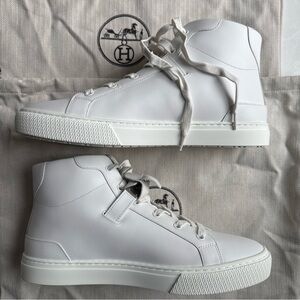 White High-Top Men's Sneakers